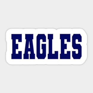 Navy eagles mascot, navy eagles, simple eagles shirt Sticker